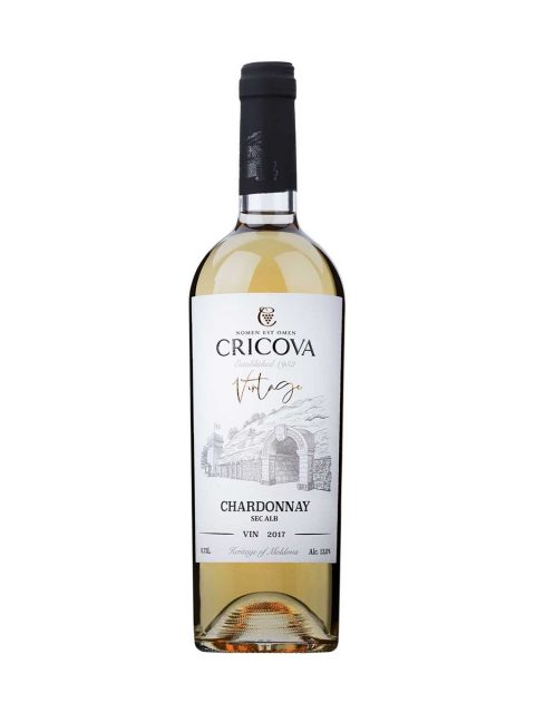 Vin Alb Sec Cricova Vintage Chardonnay, 75 cl